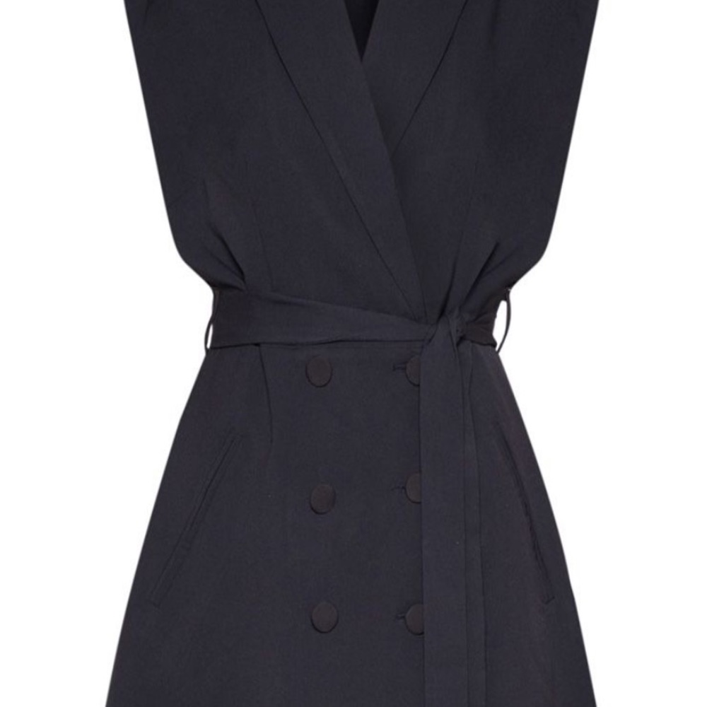 Black tie sleeveless dress - Picture 3 of 4